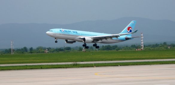 Авиакомпания Korean Air  между Владивостоком и Сеулом запустила лайнер Airbus A330-200