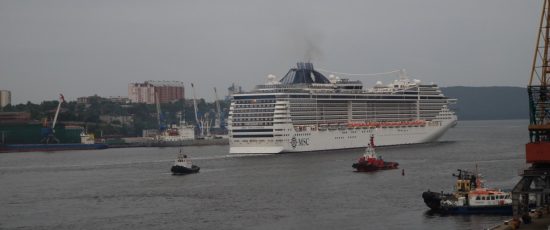 MSC Splendida во Владивостоке: итальянские мелодии, Севморпуть и ждем вас чаще