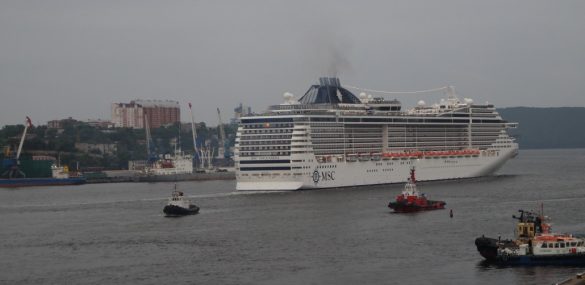 MSC Splendida во Владивостоке: итальянские мелодии, Севморпуть и ждем вас чаще