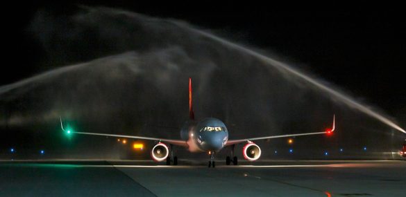 Международный аэропорт Владивосток принял первый рейс китайской авиакомпании Juneyao Airlines