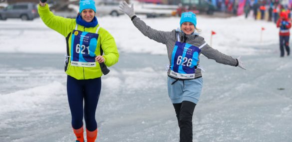 Владивосток массово вышел на лед: прошел V ледовый полумарафон Honor Vladivostok Ice Run