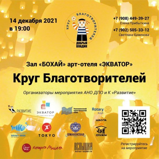 Где родился, там и сгодился или приморцев приглашают в Клуб Благотворителей: