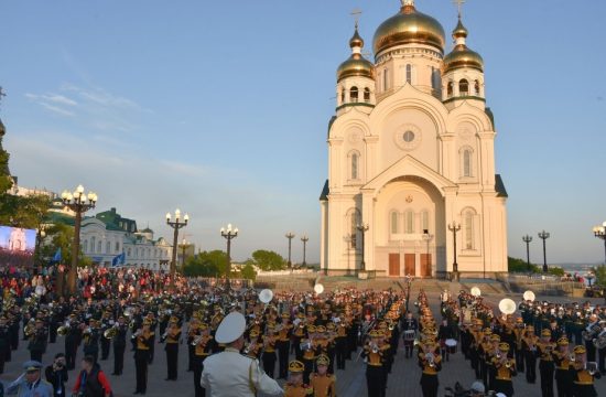 Хабаровск встречает военно-музыкальный фестиваль «Амурские волны»