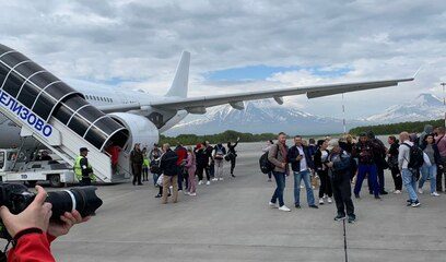 Камчатка встретила первый чартер из Москвы
