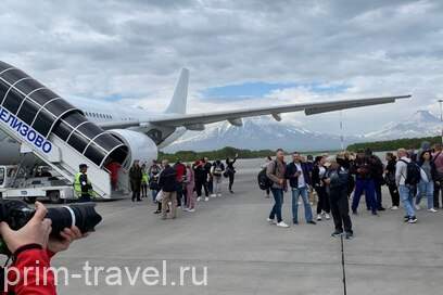 Камчатка встретила  первый чартер из Москвы