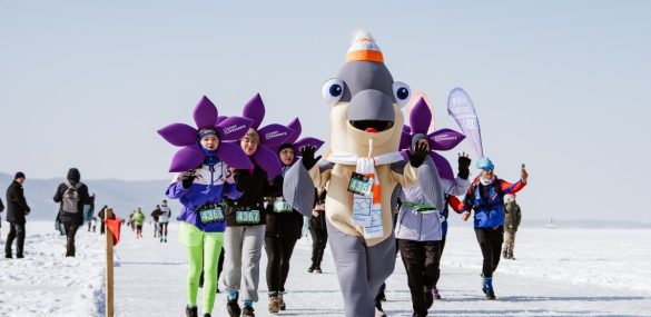 Корюшка и рододендроны вышли на ледовую дистанцию полумарафона